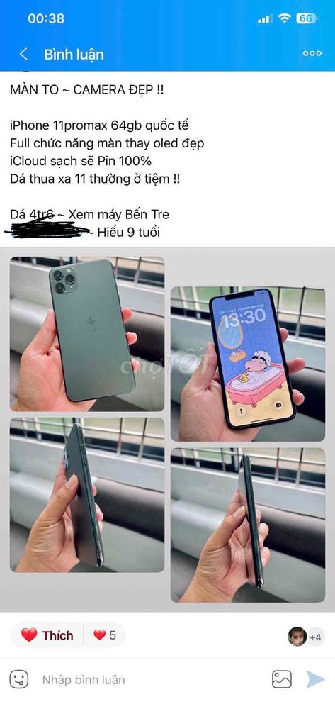 bán đt thu khách. Mua bán Điện thoại tại Huyện Chợ Gạo Tiền Giang được đăng bởi Nguyễn Thanh hiền hình 1