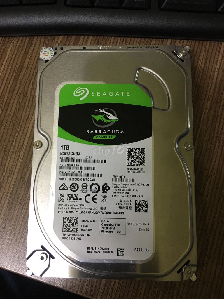 1tb seagate baracuda 100% sưc khỏe