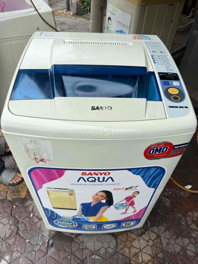Máy giặt Sanyo 7kg Trắng cũ. Mua bán Máy giặt tại Quận 7 Tp Hồ Chí Minh được đăng bởi Điện Lạnh Giá Tốt hình 1