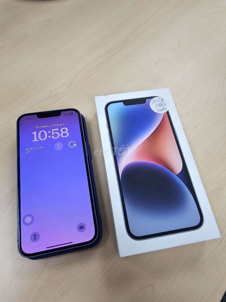Apple iPhone 14 128GB Xanh VNA 99%. Mua bán Điện thoại tại Thành phố Biên Hòa Đồng Nai được đăng bởi Anh Giang hình 1