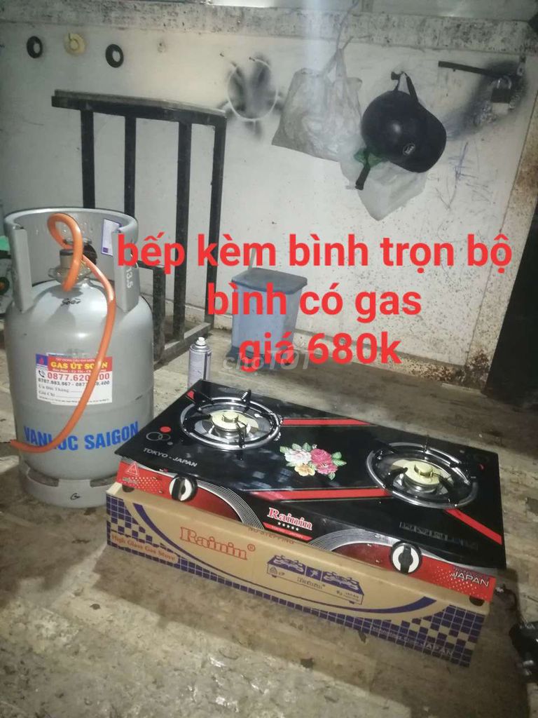 Bếp và bình gas ,trọn bộ giá 680k