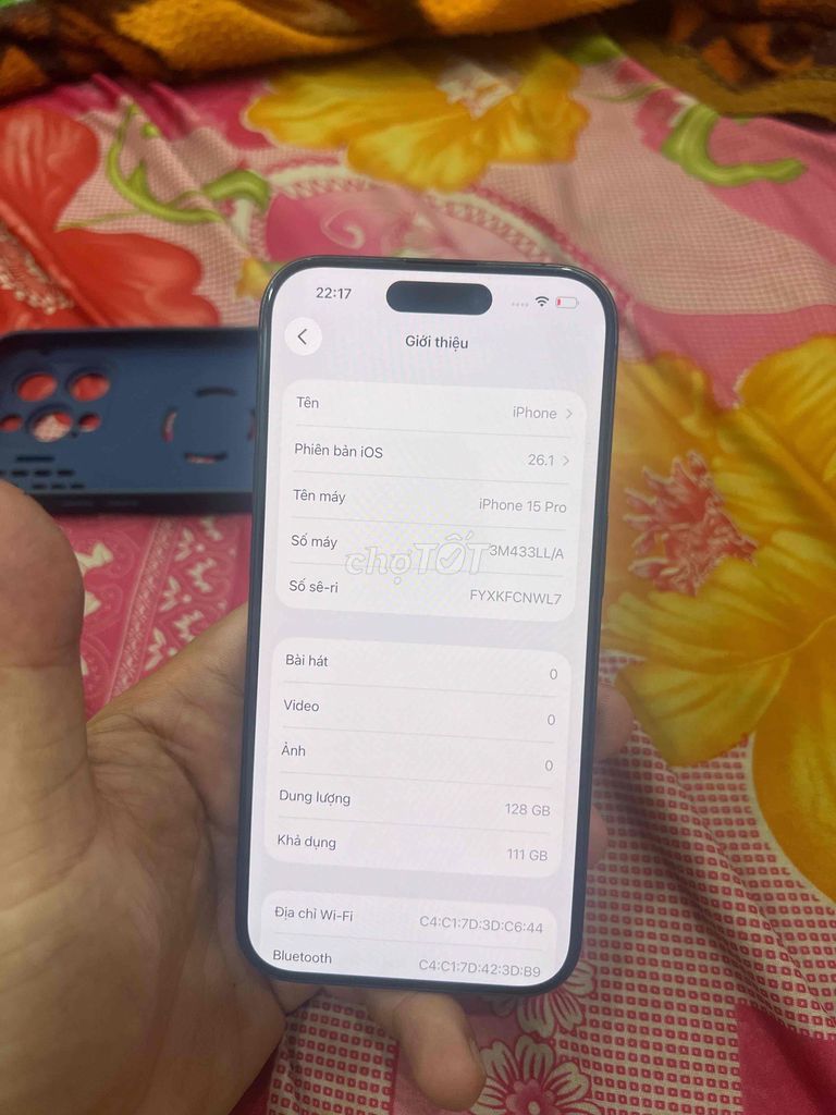 iPhone 15 Pro 128GB Xanh lock. Mua bán Điện thoại tại Thành phố Thuận An Bình Dương được đăng bởi Trung Apple Ko bán góp hình 1