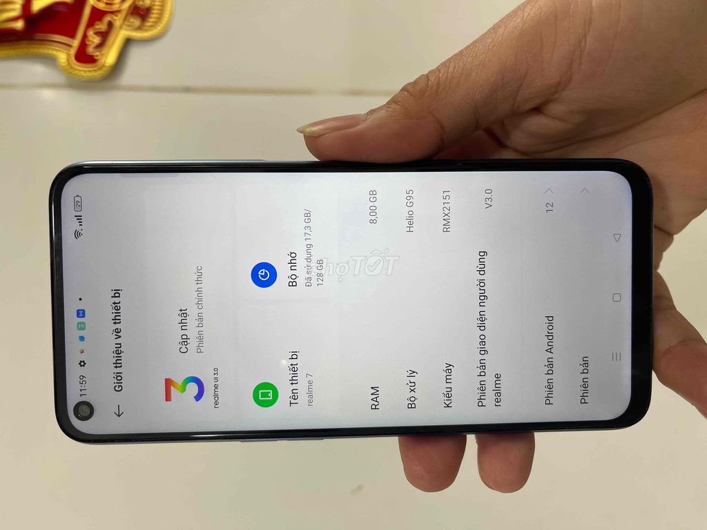 bán realme7 ram8 128gb pin5000 máy rin đẹp full cn