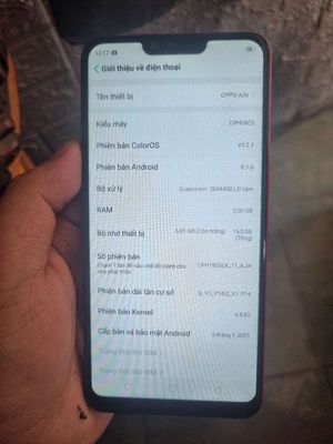 Bán Oppo a3s. Mua bán Điện thoại tại Quận 12 Tp Hồ Chí Minh được đăng bởi ngọc tấn