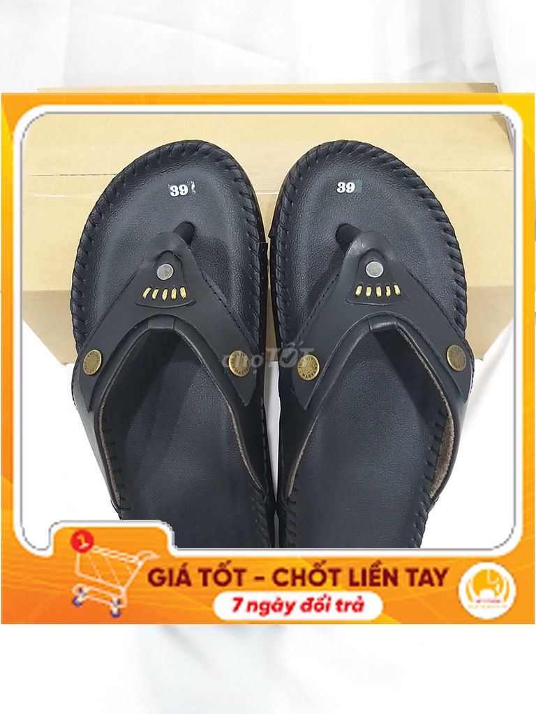 ngày 18.9-Dép kẹp đen nam chỉ còn size 38 và 43