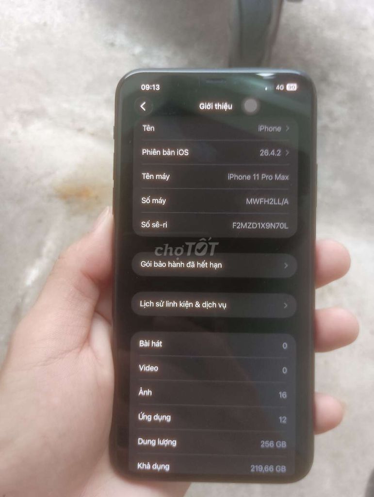 iPhone 11 Pro Max 256GB Xanh rêu. Mua bán Điện thoại tại Quận 7 Tp Hồ Chí Minh được đăng bởi Gia Huy hình 1