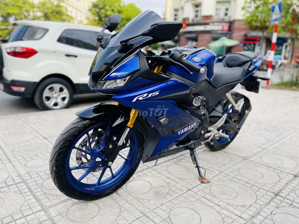 YAMAHA R15 ĐỜI CAO 2023 BẢN MÀU XANH ĐEN SIÊU LƯỚT. Mua bán Xe máy tại Quận Nam Từ Liêm Hà Nội được đăng bởi HẢI ĐĂNG hình 1