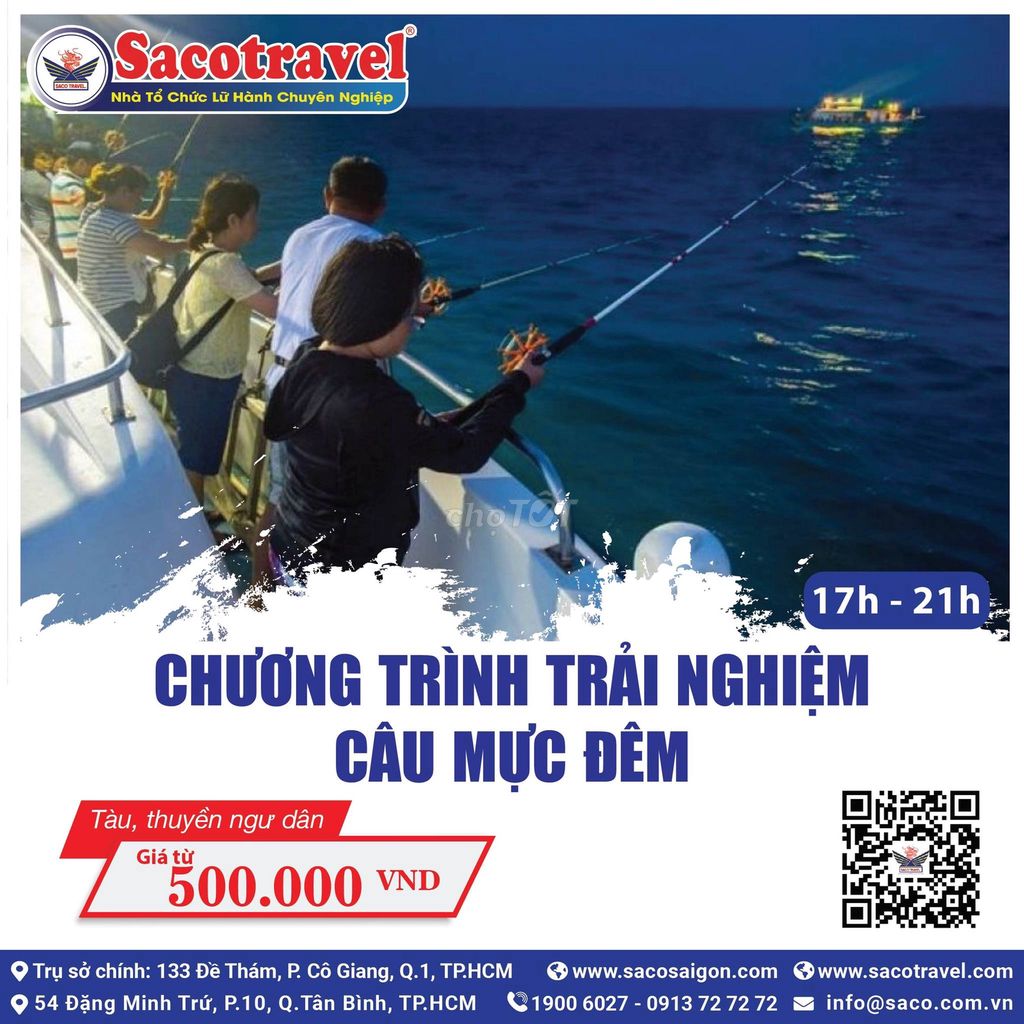 Chương Trình Tour Câu Mực Đêm Quy Nhơn