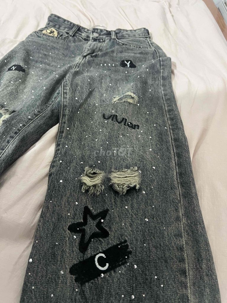 Quần bò nữ size S Xám đã dùng. Mua bán Quần áo tại Huyện Diễn Châu Nghệ An được đăng bởi Đặng Thị Yến Nhi hình 1
