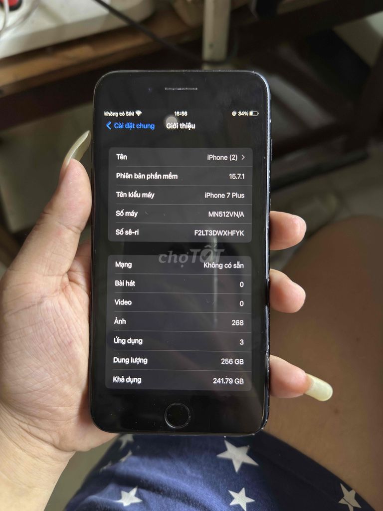 iPhone 7 Plus 256GB Đen. Mua bán Điện thoại tại Thị xã Bến Cát Bình Dương được đăng bởi Tuấn Vũ hình 1