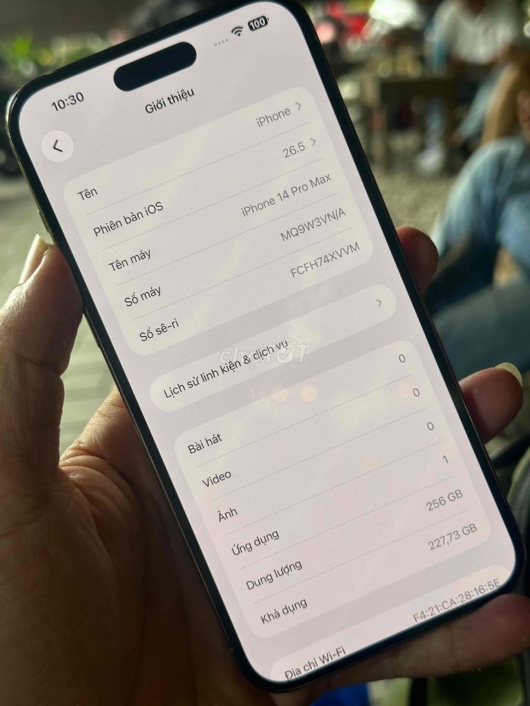 Apple iPhone 14 Pro Max 256GB Vàng Đã qua sử dụng. Mua bán Điện thoại tại Quận Bình Tân Tp Hồ Chí Minh được đăng bởi nguyễn sang  hình 1