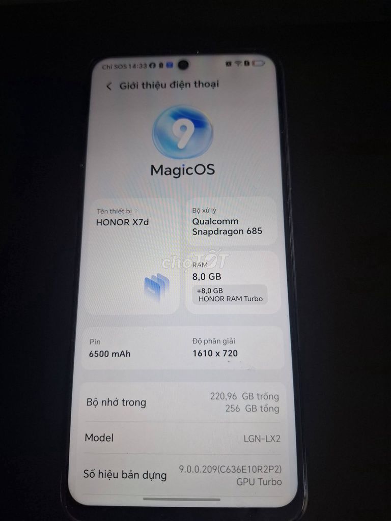 Honor X7d 8GB/256GB Snapdragon 685. Mua bán Điện thoại tại Quận Bình Tân Tp Hồ Chí Minh được đăng bởi Hội Đồ Điện Tử hình 1