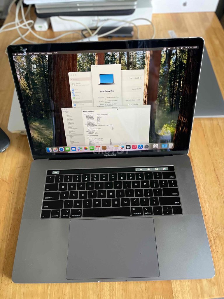 MacBook Pro 2018 15 inch i7 32GB/512GB. Mua bán Laptop tại Quận Sơn Trà Đà Nẵng được đăng bởi BƠ BƯ Macbook Cũ hình 1