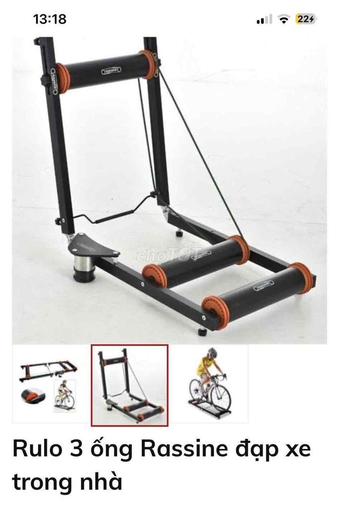 Rulo đạp xe trong nhà Rassine khung thép. Mua bán Đồ thể thao, Dã ngoại tại Quận Hà Đông Hà Nội được đăng bởi hương hình 1