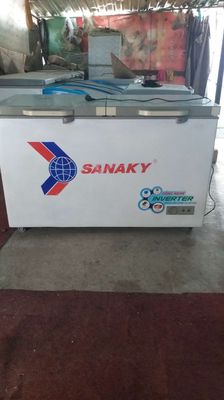 Tủ cấp Đông 400 lít Sanaky kính cường lực Inverter