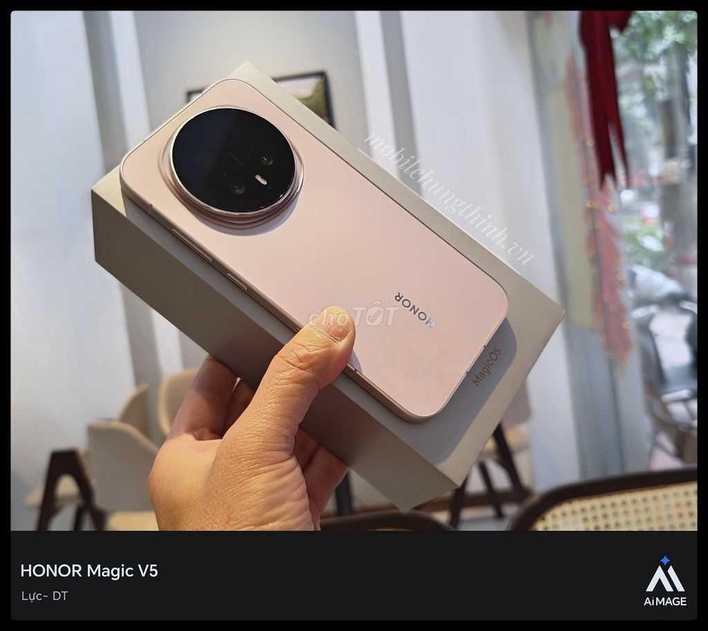 Honor Magic 8 12/512GB Gold đẹp xuất sắc full. Mua bán Điện thoại tại Quận Hoàng Mai Hà Nội được đăng bởi mobilehungthinh hình 1