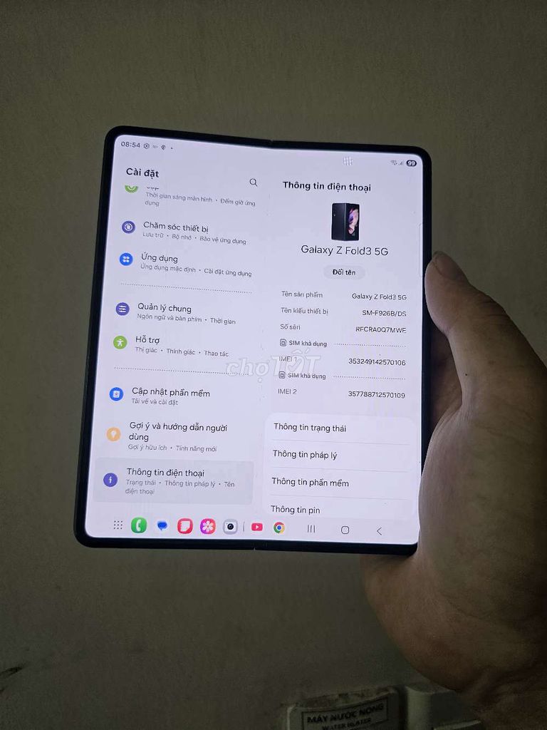 Samsung Galaxy Z Fold3 5G Đen trãi nghiệm. Mua bán Điện thoại tại Quận Hải Châu Đà Nẵng được đăng bởi anh quân hình 1