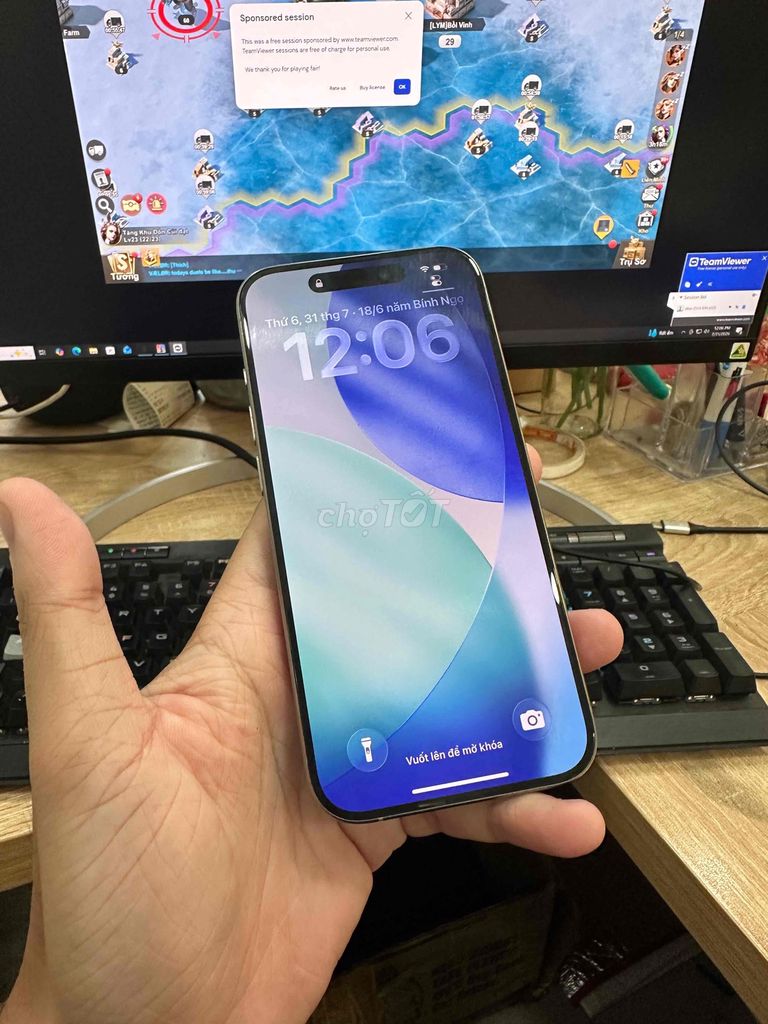 Apple iPhone 15 Pro 256GB Natural. Mua bán Điện thoại tại Quận Bình Thạnh Tp Hồ Chí Minh được đăng bởi Nguyễn Thành Trung hình 1