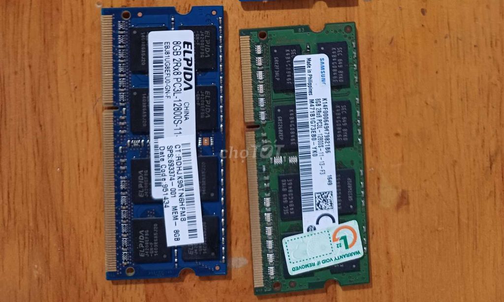 RAM DDR3L 8GB PC3L-12800S chính hãng . Mua bán Linh kiện (RAM, Card...) tại Quận Nam Từ Liêm Hà Nội được đăng bởi Van Trung hình 1
