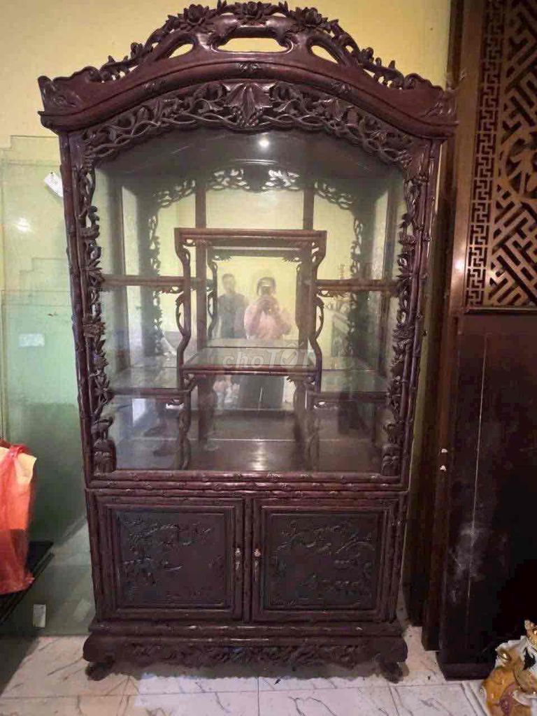 Tủ trưng bày Gỗ Nâu 2.27m x 1.1m. Mua bán Tủ, kệ gia đình tại Quận Đống Đa Hà Nội được đăng bởi nguyễn văn chính hình 1