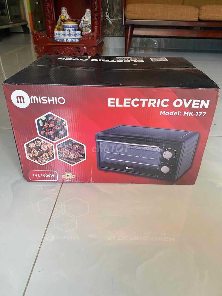 Lò nướng điện Mishio MK-177. Mua bán Bếp, lò, đồ điện nhà bếp tại Huyện Bình Chánh Tp Hồ Chí Minh được đăng bởi MESSI hình 1