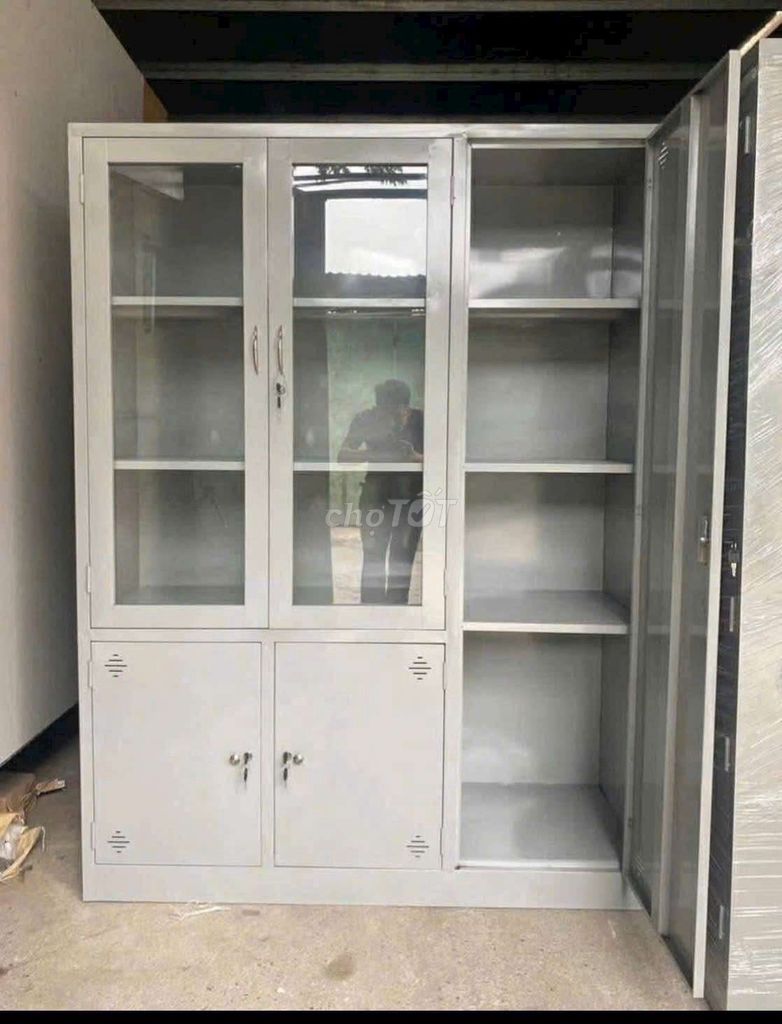 Tủ sắt xám thép sơn tĩnh điện chống rỉ. Mua bán Tủ, kệ gia đình tại Quận Nam Từ Liêm Hà Nội được đăng bởi Muoi Nguen hình 1