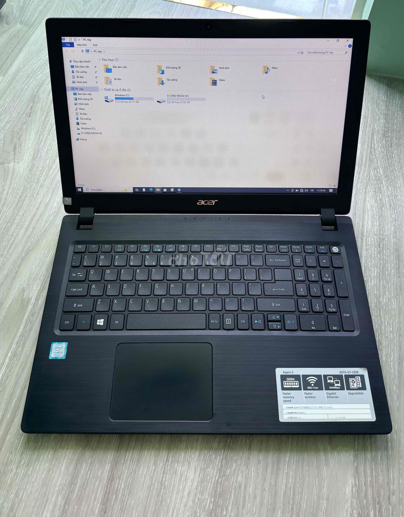 Acer Aspire 3 i3-7020U 15 inch 4GB/120GB. Mua bán Laptop tại Quận 7 Tp Hồ Chí Minh được đăng bởi Minh Anh hình 1