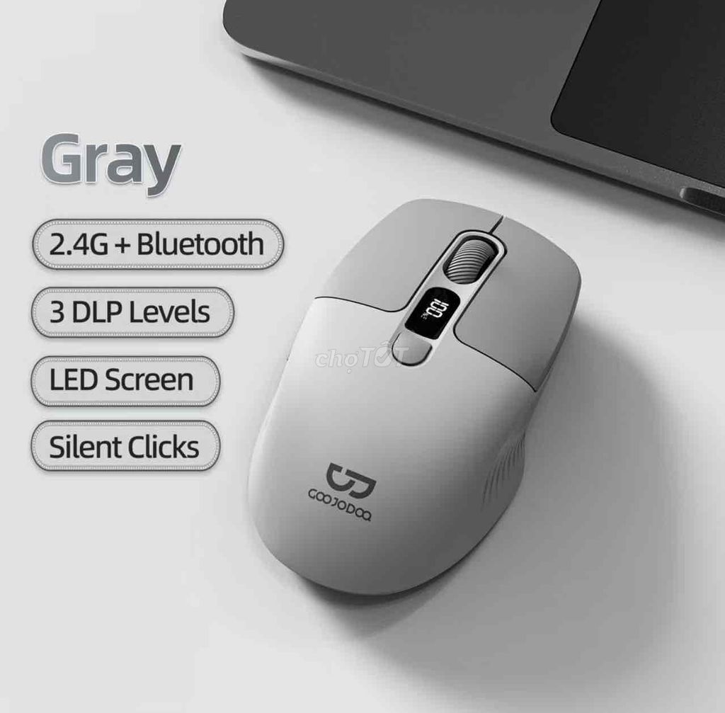 Chuột GOOJODOQ Xám Màn hình LED. Mua bán Phụ kiện (Màn hình, Chuột...) tại Quận Ninh Kiều Cần Thơ được đăng bởi Thanh An hình 1