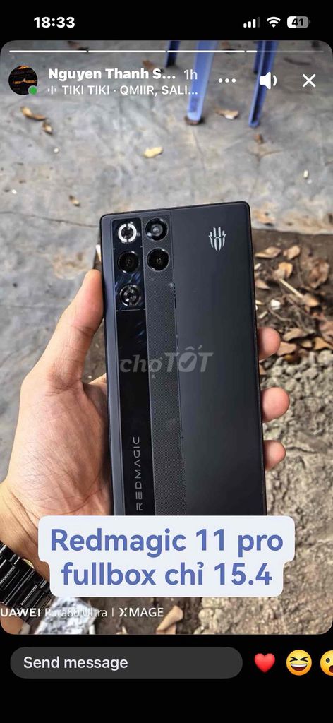 Redmagic 11 Pro 256GB Đen. Mua bán Điện thoại tại Quận Đống Đa Hà Nội được đăng bởi Giang Hoàng hình 1