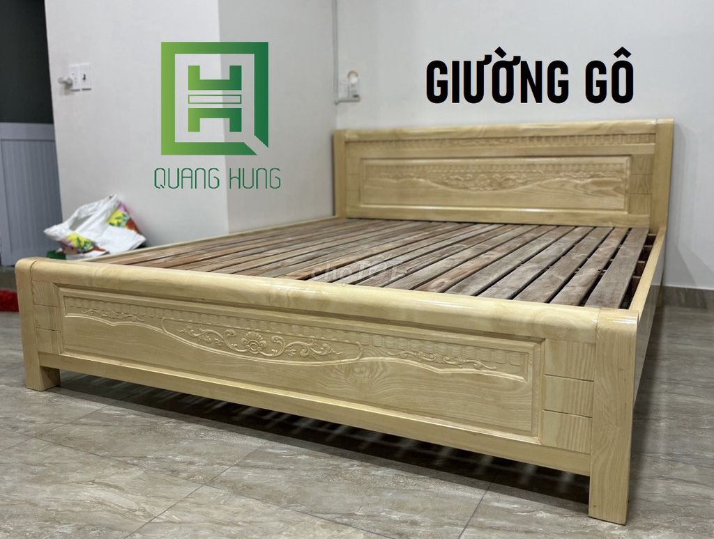 GIƯỜNG GỖ SỒI=GIƯỜNG GỖ_GIƯỜNG GỖ$GIƯỜNG GỖ SỒI$$$. Mua bán Giường, chăn ga gối nệm tại Quận Phú Nhuận Tp Hồ Chí Minh được đăng bởi NỘI THẤT NHÀ XINH hình 1