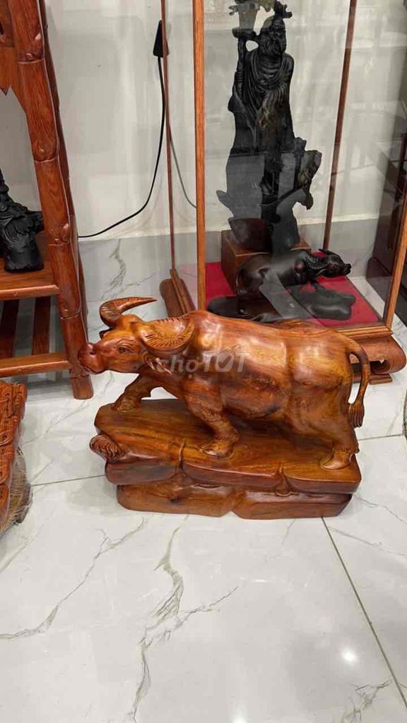 Tượng trang trí Gỗ tự nhiên Con trâu. Mua bán Đồ sưu tầm, đồ cổ tại Quận Hồng Bàng Hải Phòng được đăng bởi phạm ngọc túy hình 1