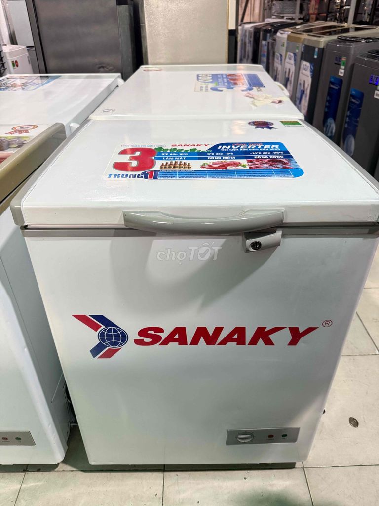 Tủ đông Sanaky 100 lít Inverter Trắng. Mua bán Tủ lạnh tại Quận 7 Tp Hồ Chí Minh được đăng bởi Điện Lạnh Giá Tốt hình 1