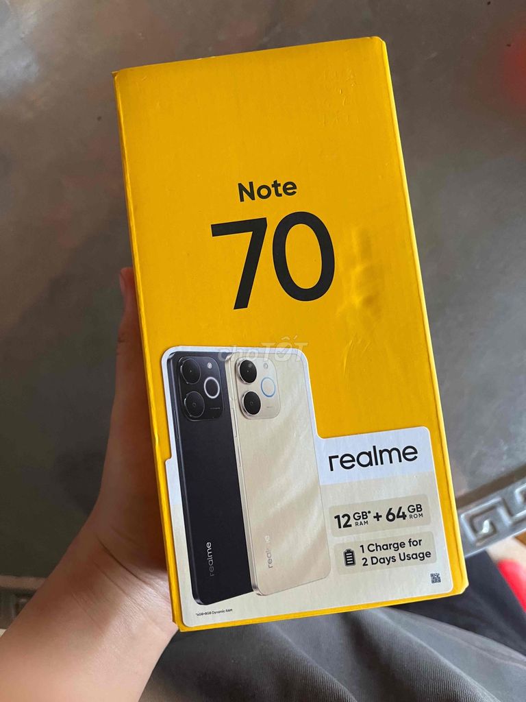 Realme Note 70 12GB/64GB Đen Mới. Mua bán Điện thoại tại Thị xã Tân Uyên Bình Dương được đăng bởi Liễu Ngọc hình 1