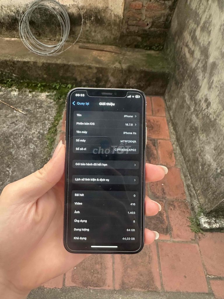 Apple iPhone Xs 64GB Vàng hồng Like New. Mua bán Điện thoại tại Huyện Lạng Giang Bắc Giang được đăng bởi Anh Tuấn hình 1