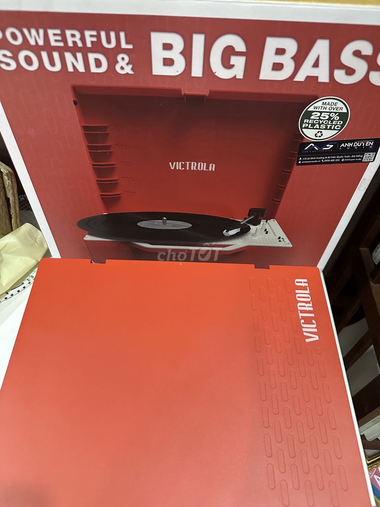 Máy nghe đĩa than Victrola Đỏ Retro. Mua bán Tivi, Âm thanh tại Quận Ngũ Hành Sơn Đà Nẵng được đăng bởi Nguyễn Uyên hình 1