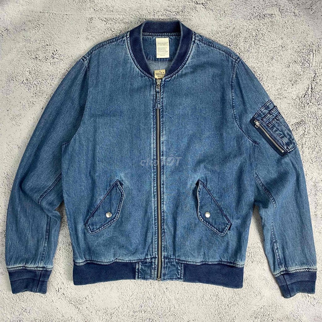 /Bomber Denim Jacket by Back Number/. Mua bán Quần áo tại Quận Ngũ Hành Sơn Đà Nẵng được đăng bởi Bạch Lê Hoàng hình 1