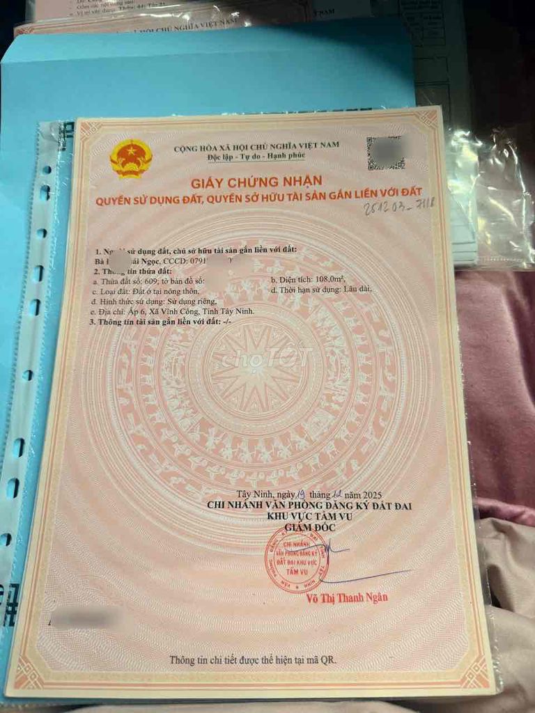 Đất full thổ cư,cách Tân An 4km,Dĩ An gần chợ Hoà Phú,Ấp 6 Vĩnh Công