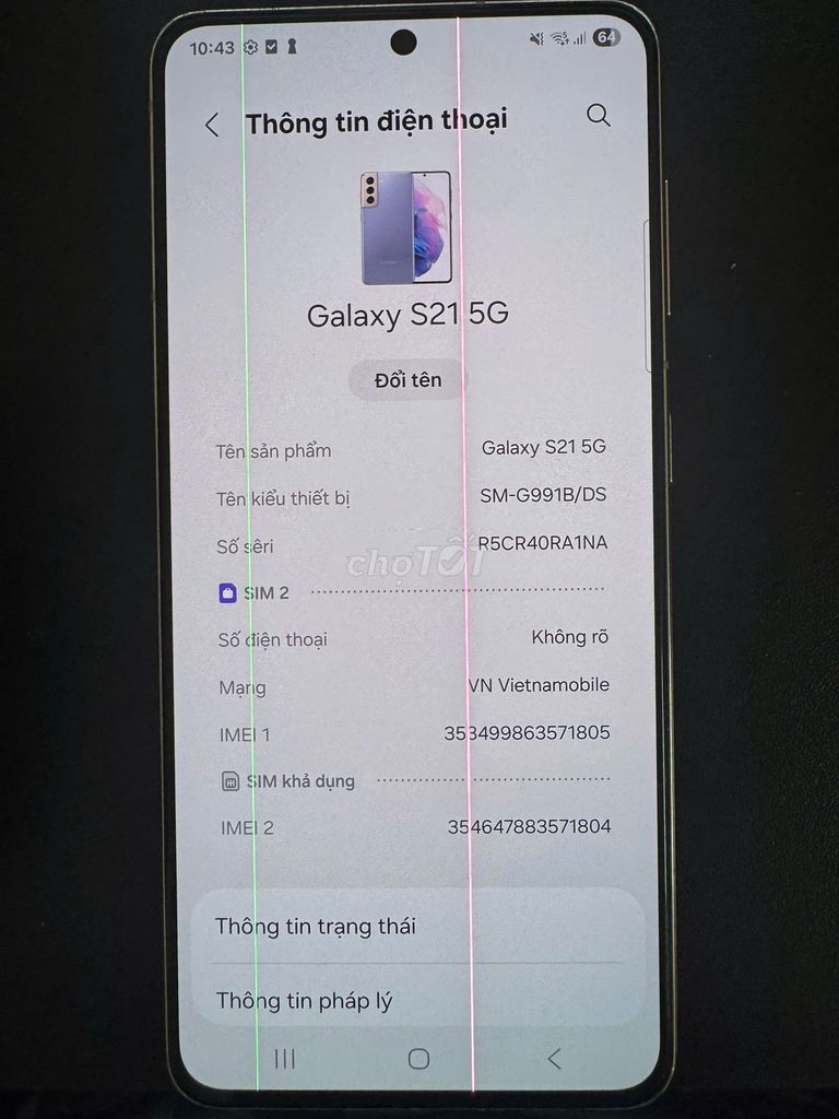 Samsung Galaxy S21 5G 8/256GB. Mua bán Điện thoại tại Quận Hoàng Mai Hà Nội được đăng bởi lâm hình 1