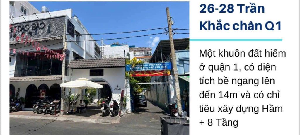 Bán MT 26 - 28 Trần Khắc Chân, P. Tân Định, Q1.