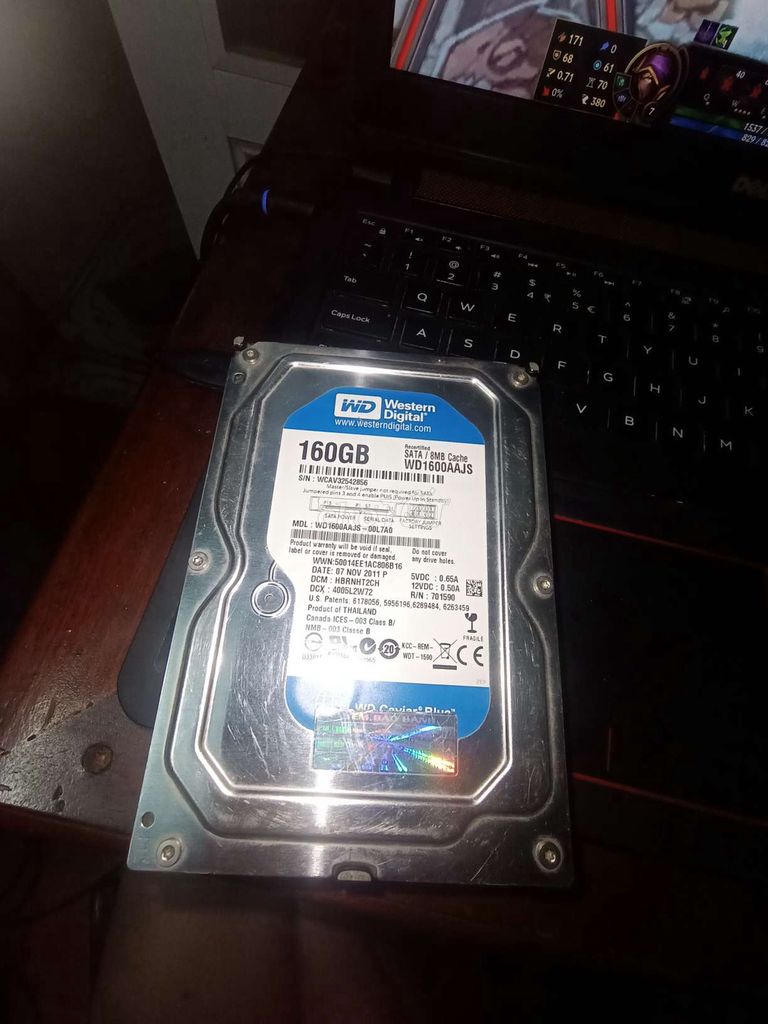 Ổ cứng HDD 160gb Western Digital. Mua bán Linh kiện (RAM, Card...) tại Huyện Xuân Trường Nam Định được đăng bởi Vũ Thắng hình 1