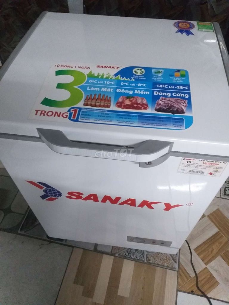 Tủ cấp Đông mini Sanaky 3 chế độ bảo hành 2 năm