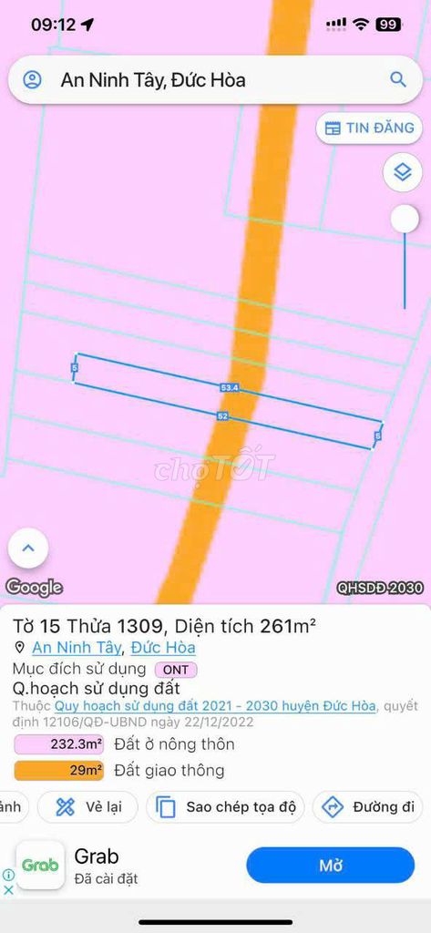 Chính chủ Kẹt tiền bán gấp 2 lô đất full thổ cư. Mua bán đất tại Huyện Đức Hòa Long An được đăng bởi Phan quyết trí hình 1