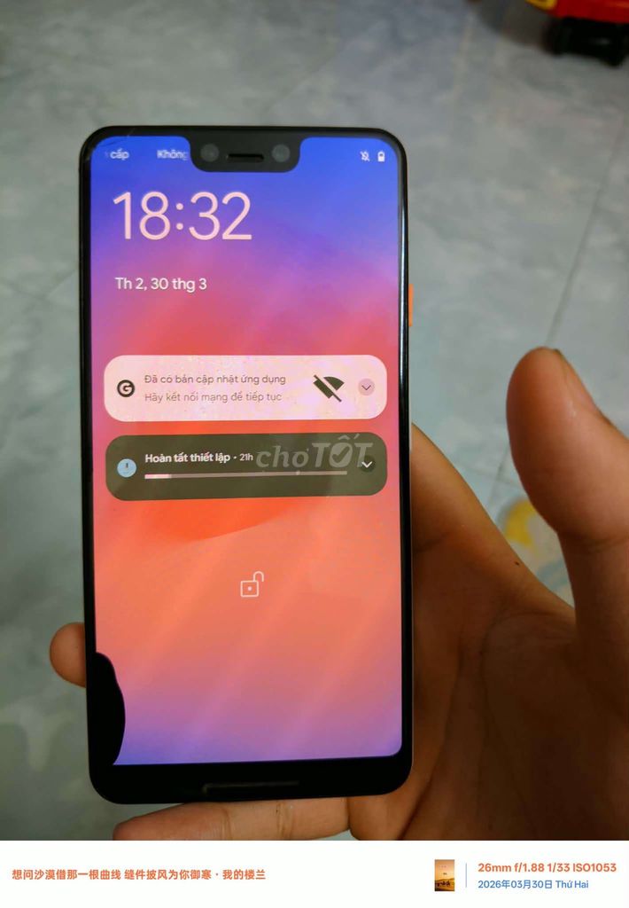 Google Pixel 3 XL 64GB Trắng. Mua bán Điện thoại tại Thị xã Mỹ Hào Hưng Yên được đăng bởi Sơn Lê hình 1