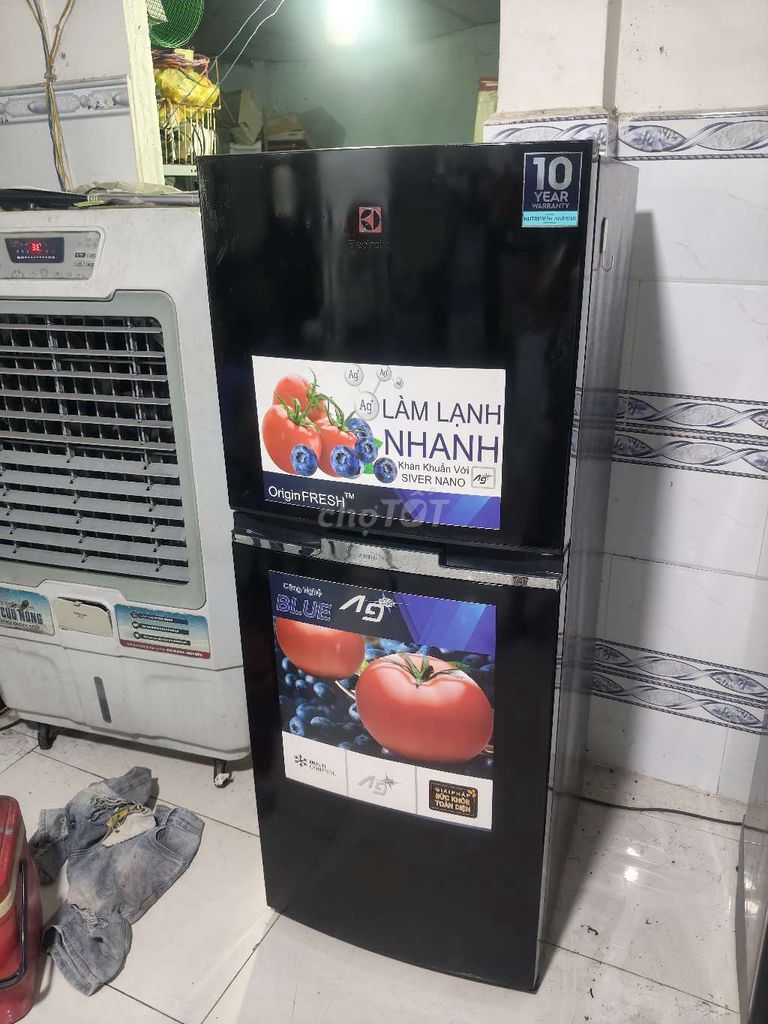 Tủ lạnh Electrolux 221L Inverter Đen. Mua bán Tủ lạnh tại Huyện Hóc Môn Tp Hồ Chí Minh được đăng bởi long hình 1