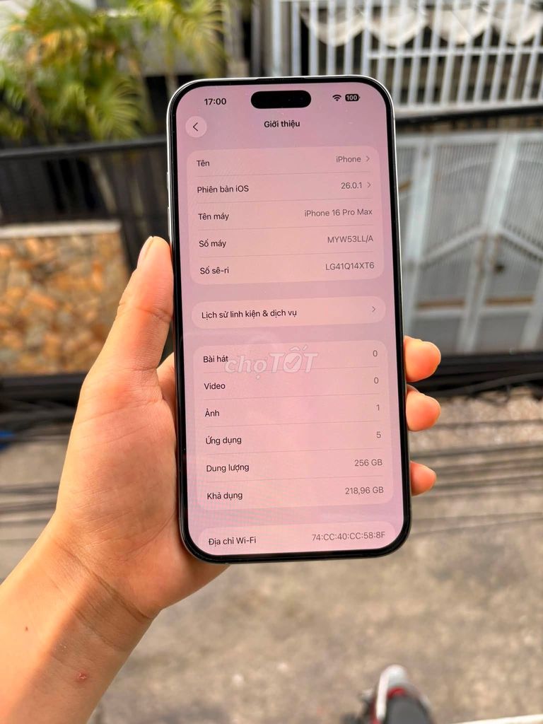Apple iPhone 16 Pro Max 256GB Xám. Mua bán Điện thoại tại Quận 10 Tp Hồ Chí Minh được đăng bởi Hội Đồ Điện Tử hình 1