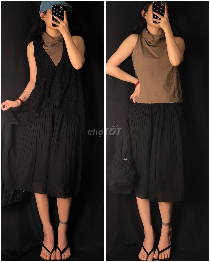 Set 2hand mix 3 món có tách lẻ. Mua bán Quần áo tại Quận Gò Vấp Tp Hồ Chí Minh được đăng bởi Uyên Nguyễn hình 1
