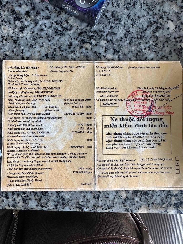 cần bán 1 cặp Huydai 110xl mới mua 3 tháng. Mua bán Xe tải, xe ben tại Thành phố Vĩnh Long Vĩnh Long được đăng bởi trần dũng  hình 2