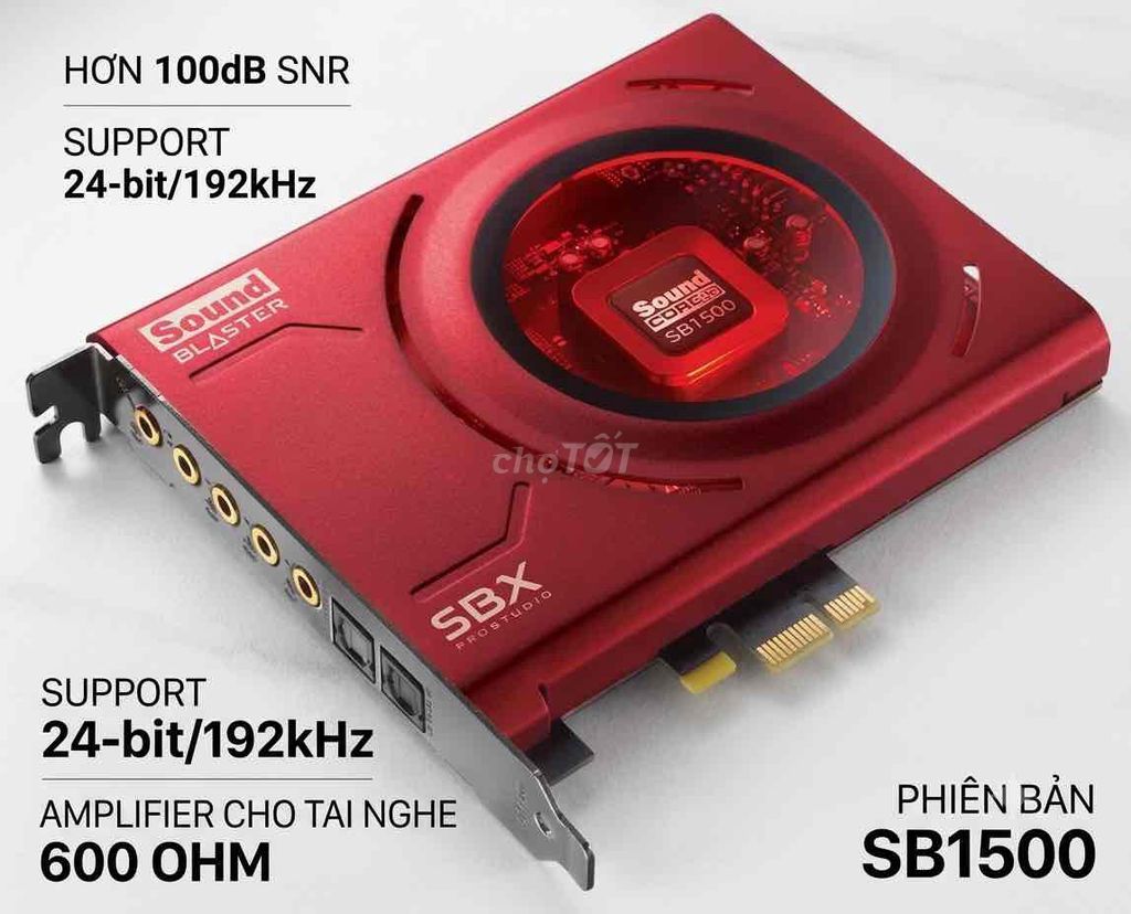 Card âm thanh Sound Blaster SB1500. Mua bán Linh kiện (RAM, Card...) tại Thành phố Thanh Hóa Thanh Hóa được đăng bởi Đức Anh hình 1