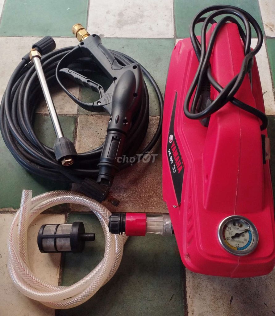 Máy rửa xe Yamaha HA 889 Đỏ. Mua bán Nội thất, đồ gia dụng khác tại Huyện Cái Bè Tiền Giang được đăng bởi Trần Nhựt Quang  hình 1