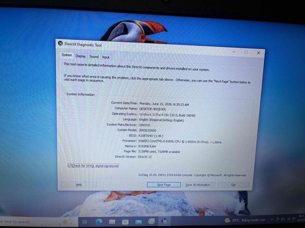 Lenovo ThinkPad i5-8265U 8GB/256GB SSD Đen. Mua bán Laptop tại Thành phố Thủ Đức Tp Hồ Chí Minh được đăng bởi Tình hình 1